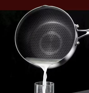 หม้อไอน้ำทำอาหารแบบไม่เคลือบสีหม้อสแตนเลส316สำหรับทำอาหารหม้อแบบไม่ติดกระทะเครื่องครัวสำหรับทารกนม - Product Image 5