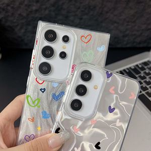 เคสโทรศัพท์ลายหัวใจสีสันสดใสสำหรับ Samsung Galaxy S25 S24 S23 Ultra Plus S24 FE A15 A34 A56 A55 A54 A25 A14 Camlet Laser - Product Image 4