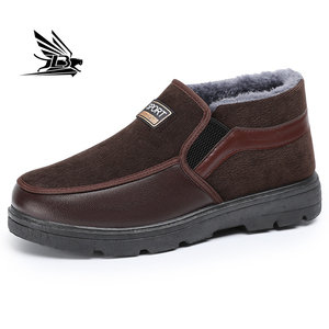 Stivali in pelle da <span class=keywords><strong>uomo</strong></span> stivali in pelle nera con stivali da <span class=keywords><strong>uomo</strong></span> in pelliccia scarpe di sicurezza - Product Image 1