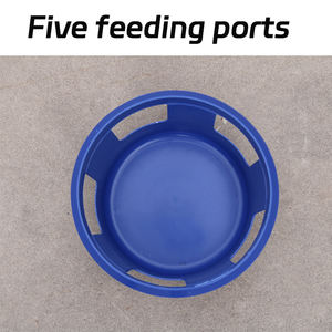 Forniture per Piccioni: Mangiatoia in Plastica Ecologica per Esterni, Contenitore Rosso per Cibo, Sale e Terra, Mangiatoia per Sabbia Salutare - Product Image 6