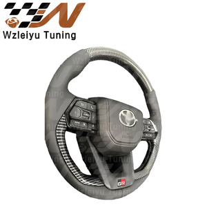 Volant de course en fibre de carbone, assemblage complet, compatible avec plusieurs modèles Toyota : LC Hilux, Crown, Land Cruiser, Alphard - Product Image 3