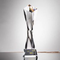 Personnalisation créative du trophée de cristal de style nouveau-pour les réunions annuelles commémoratives