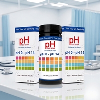 Bandelettes de test de pH universelles OEM, plage 0-14, papier indicateur de pH, bandelettes de test acide-alcalin pour l'analyse de l'eau, vente en gros en usine