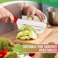 Utensilio de cocina Rebanadora de verduras de doble filo Cuchillo de pelar manual de acero inoxidable multifuncional