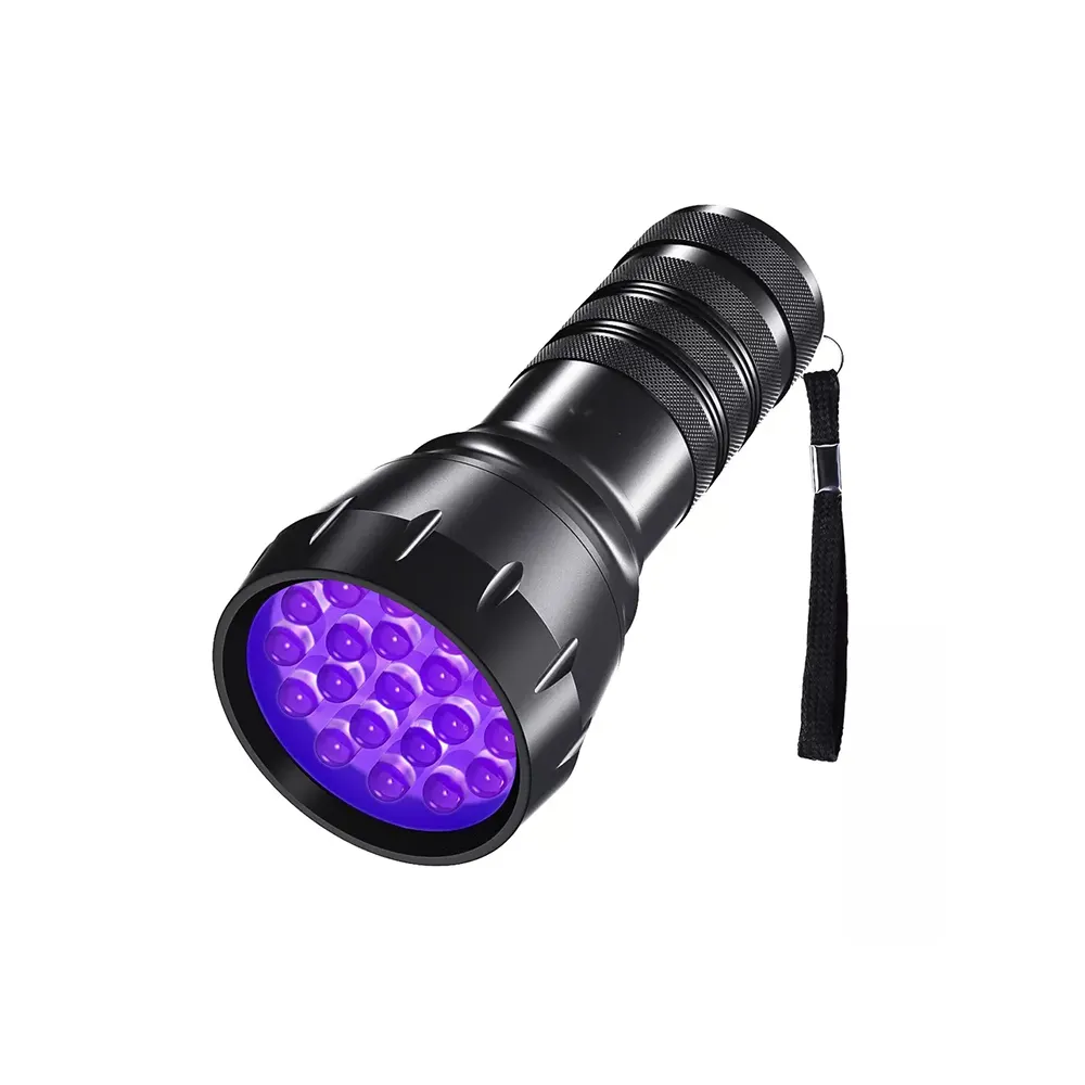 TAIKOO 21LED UV Torch Flash Light Black Light UV Flashlight for Dogs Urine Detector for Dry Stains and Scorpion Hunting