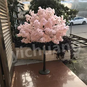 Mesa de boda de HC-AT1, centro de mesa interior, flor rosa, seda artificial, árbol de cerezo