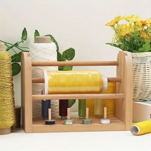 Support <span class=keywords><strong>de</strong></span> rangement en bois pour bobines <span class=keywords><strong>de</strong></span> fil et <span class=keywords><strong>de</strong></span> <span class=keywords><strong>laine</strong></span> domestiques, support <span class=keywords><strong>de</strong></span> présentation pour fils à coudre et à tricoter, porte-fils, filière - Product Image 4