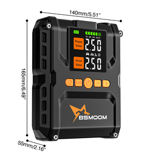Bomba de Ar Digital Portátil para Pneus de Carro e Moto com Luz LED, Inflador Multifuncional com Proteção Contra Superaquecimento - Product Image 6