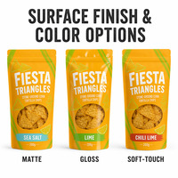 Bolsas de Embalaje de Alimentos Personalizadas con Ventana, Cierre Resellable y Fondo Plano para Tortillas de Maíz y Salsa