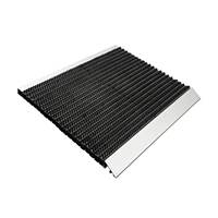 Paillasson en métal d'entrée de porte d'entrée intérieure étanche antidérapant grattoir en aluminium tapis de tapis extérieur