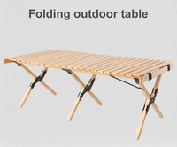 Table pliante en bois de camping JADE, vente chaude, table de pique-nique portable pliable, table de camping pliable pour l'extérieur