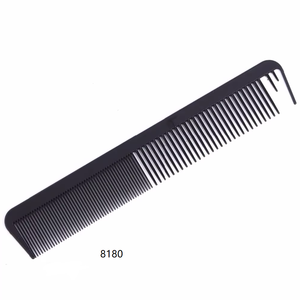Peine de corte de pelo profesional al por mayor de fibra de carbono para peluquería peines de peluquero cepillo de cola de rata peine de Metal para peinar el cabello - Product Image 5