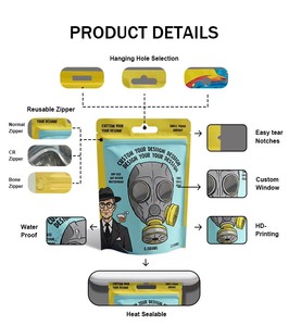 Bolsas de Embalaje Personalizadas con Sellado Térmico para Té de Flores, Tipo Stand-Up - Product Image 3