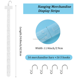 Low Price 12 Hook Supermarkets Hanging <b>Strip</b> Merchandising s with Hooks - Product Image 5