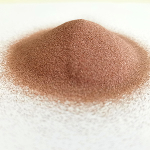 Granulats abrasifs grenat rose 80/120 mesh, haute dureté, faible teneur en poussière, pour découpe jet d'eau, finition de surface et préparation des métaux - Product Image 1