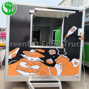 Remolque móvil para hamburguesas, puede hacer logotipos, puede vender hamburguesas y pizzas - Product Image 5