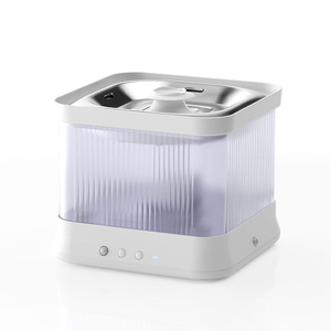 Fontaine à eau pour animaux de compagnie Dudu Smart 4L sans fil avec capteur, distribution automatique pour chats et chiens, boîtier en plastique, alimentée par batterie - Product Image 1