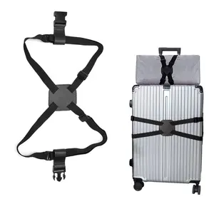 מטען אלסטיות רצועות נסיעות מזוודות קלטת חגורת אלסטי חגורה עם אבזם