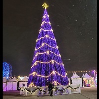 Meilleures ventes, décoration de fête de Noël en gros, arbre de Noël artificiel géant en PVC de 7 pieds