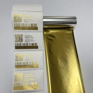 LISONTEC Factory Price Shiny Metallic Golden Resin Thermal Transfer <strong>Ribbon</strong> Barcode <strong>Ribbon</strong> TTR Compatible LC300 Core 1 <strong>Printer</strong> - Product Image 1