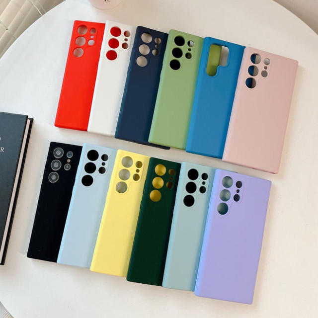 Liquid TPU Silicone Case for Samsung Galaxy S26 Ultra S25 Edge S24 FE S23 A57 A37 A17 A07 A56 A36 A16 Camera Protect Soft Cover