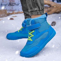 Expédition rapide : Bottes de neige minimalistes isolées pour enfants, à bout large et zéro drop, disponibles dès maintenant