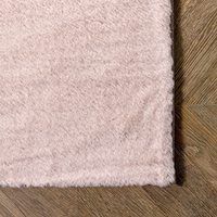 Tapis en fourrure de lapin artificielle de luxe, ultra doux, à poils longs, taille personnalisable, facile à nettoyer, dos antidérapant pour la décoration de la maison