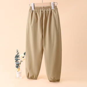 Pantalon <span class=keywords><strong>de</strong></span> jogging décontracté léger pour garçons, taille élastique, avec revers, pour grands enfants, coupe confortable, sportif, printemps-automne - Product Image 5