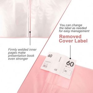 Hot Sale 60 Pockets A4 <b>Sheet</b> Protectors Display Portfolio Book Folder High Quality Clear Sleeves Presentation Book Best Document - Product Image 4