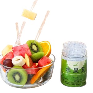 Palillos desechables de plástico PP de lujo para frutas, aperitivos, postres y servir pasteles en fiestas. - Product Image 3