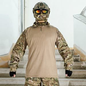 Vêtements tactiques d'entraînement en plein air pour hommes, vente en gros, style camouflage, uniforme imperméable en nylon et polyester, équipement de défense personnelle - Product Image 4