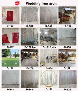 Arche de mariage LEDA en métal, cadre pour cérémonie de mariage, toile de fond de scène pour fête, décoration de célébration - Product Image 5