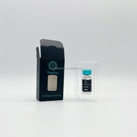 Boîte de rangement cosmétique personnalisable en papier recyclé écologique avec fenêtre, doublure en éponge, pelliculage mat et hologramme pour crème visage