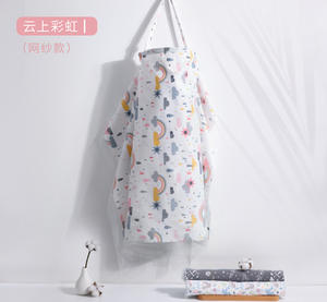 Châle <span class=keywords><strong>d</strong></span>'<span class=keywords><strong>allaitement</strong></span> chic <span class=keywords><strong>d</strong></span>'été en pur coton tissé, anti-transparence, antibactérien, motif dessin animé, <span class=keywords><strong>tenue</strong></span> discrète pour l'<span class=keywords><strong>allaitement</strong></span> - Product Image 6