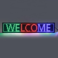 Señal programable Publicidad P10 Pantalla LED Tablero a todo color Pantalla de desplazamiento LED de alta resolución