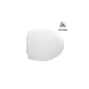 Copriwater Fern da parete, design moderno allungato con sgancio rapido, chiusura ammortizzata e funzione telecomando per bagno - Product Image 1