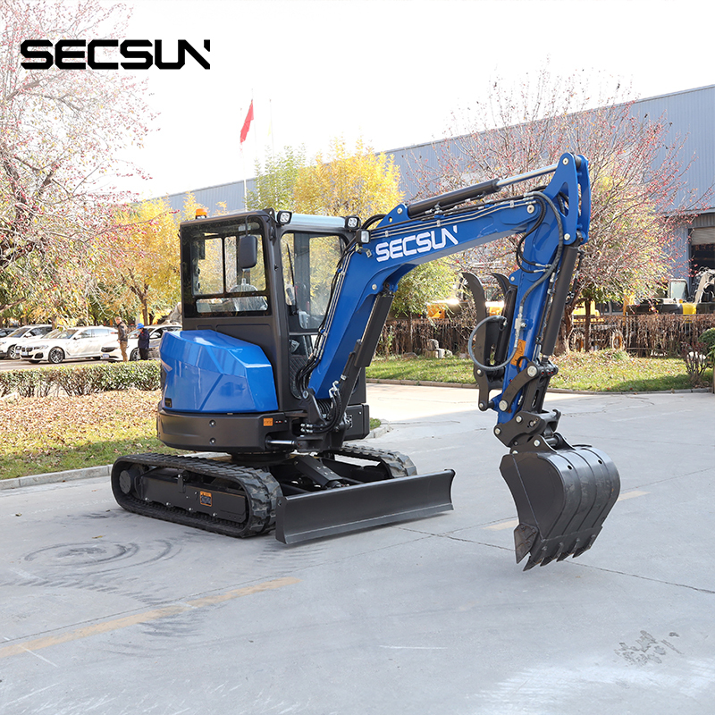 SECSUN CE Home Mini Excavator Machinery New Crawler Digger 0.9 Ton 2 Ton 3 Ton 3.5 Ton Crawler Excavators for Various Condition