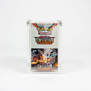 Simple Acrylic Case Display for Booster Box Half <b>18</b>-packs with Magnetic Card Top Loader 50mm Thickness - Product Image 5