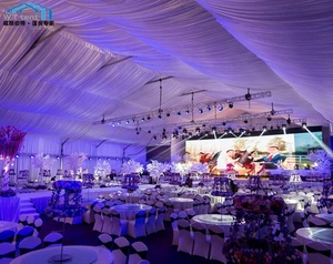 18x30m 18x35m marquesina de circo de negocios de alquiler para 100 personas suministros al aire libre equipo de alquiler de fiestas para eventos carpa de hormigón - Product Image 6