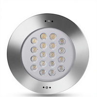 Lampu Sorot Taman Daya Tinggi 36W IP68 DC24V Dapat Diredupkan dengan Remote Control, Lampu LED Terpendam di Tanah, Lampu Kolam Renang