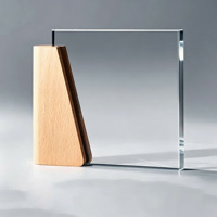 Trophées en cristal de haute qualité avec base en bois, plaque en cristal de verre vierge pour gravure au laser