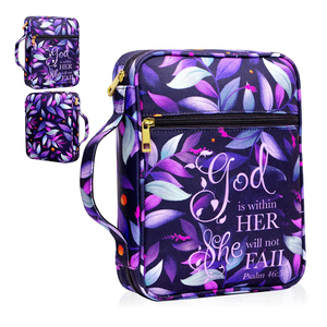 Sac de transport et de rangement pour Bible chrétienne, personnalisé, imprimé, pour hommes et femmes, idéal comme cadeau de Noël - Product Image 1