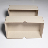 Papier Kraft de luxe neutre pH 100% Paquet de documents en carton gris Boîte d'archives en papier kraft doublé avec gouges à doigts