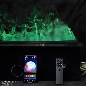 Caminetto Elettrico con Sistema d'Acqua Doppio da 750mm, Certificato TUV/ROHS, Caminetto Elettrico a Vapore Acqueo LED Multicolore per Decorazione - Product Image 6