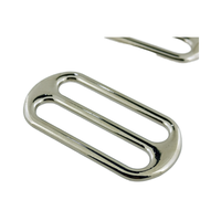 Sac à main en métal argenté réglable de 38 mm x 50 mm pour laisse d'animal de compagnie avec trois fermoirs coulissants et clips coulissants
