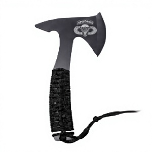 Hache tactique THEWIZ CRAFT, manche enveloppé, acier au carbone, revêtement noir, garantie 3 ans, compacte, pour la survie, DIY - Product Image 3