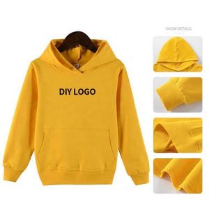 Sudadera con Capucha para Niños y Niñas, con Logotipo Personalizado Bordado en 3D, Ropa Deportiva de Otoño, Tela de Felpa, con Bolsillo - Product Image 5