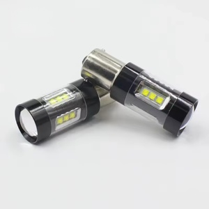 Ampoule LED clignotante super lumineuse 16 SMD pour clignotants et feux de freinage/du marche arrière 1156 1157 T20 T25 4014 105SMD 12V 3W pour voiture et camion - Product Image 1