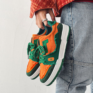 Venta Directa de Zapatos Deportivos de Lona para Hombre, Transpirables, con Malla de Color, para Actividades al Aire Libre, Skateboard, Caminar, Estilo Harajuku - Product Image 3