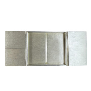 Boîte cadeau rigide pliable argentée Thème ROMANCE Impression numérique Matériau papier - Prestige Creations DW938 pour cadeaux de fête et famille - Product Image 2